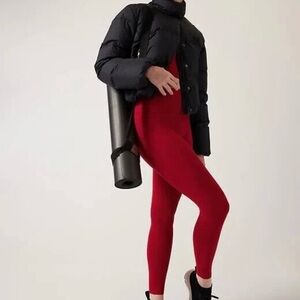NWT Athleta Red Salutation Stash Women's Tight size medium